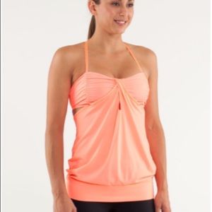 Lululemon hot but not tank in pop orange